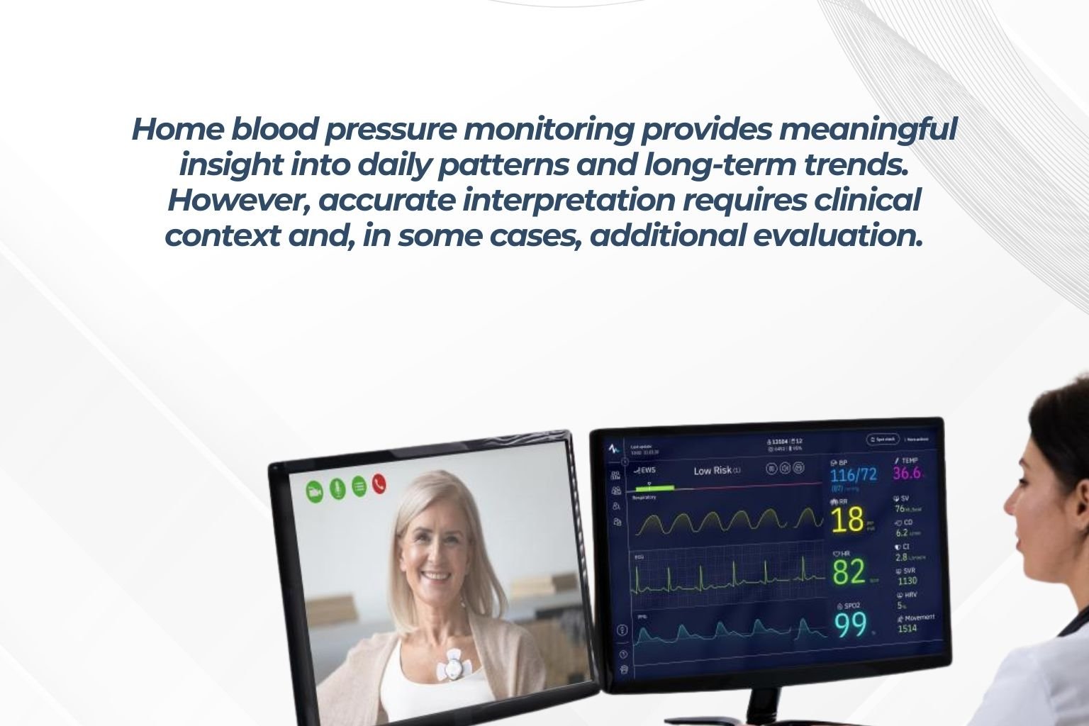 Home blood pressure monitoring with digital device