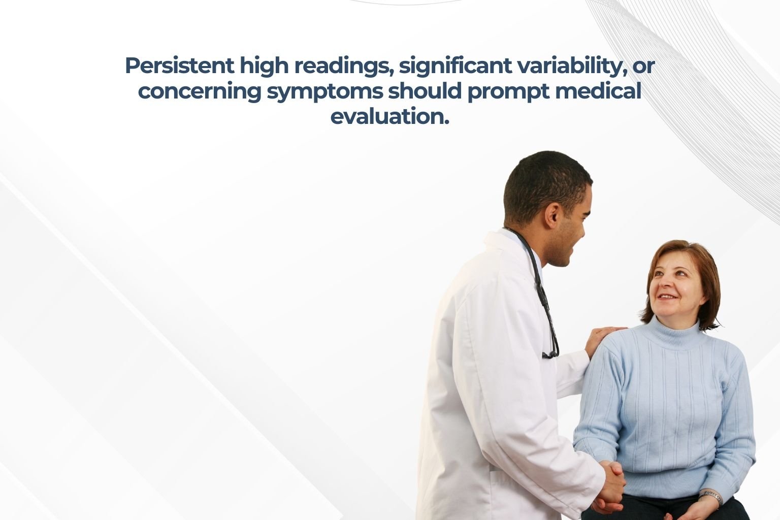 Medical consultation regarding blood pressure concerns