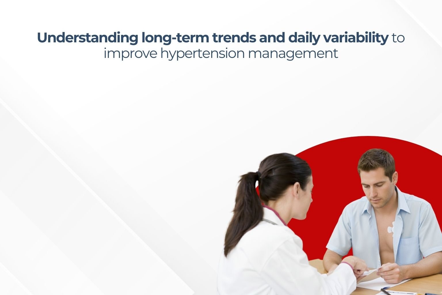 Blood pressure chart showing variability over time in hypertension management