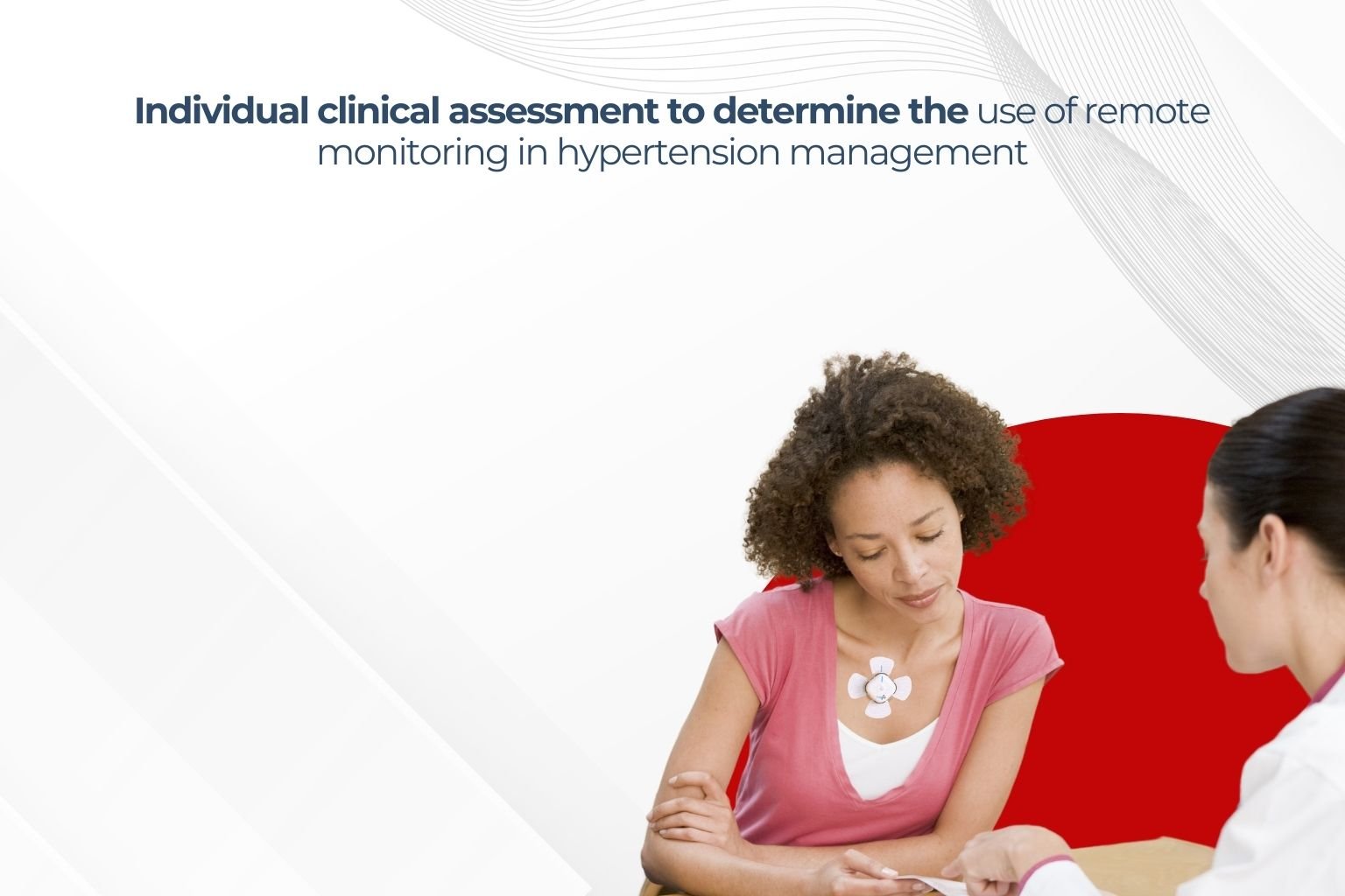 Clinical consultation discussing blood pressure management options